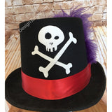 Shadowman Skull & Crossbones Top Hat