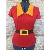 Gaston Inspired Performance Shirt with Separate Vinyl Belt