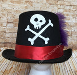 Shadowman Skull & Crossbones Top Hat