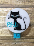 Personalized Black Kitty Night Light