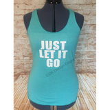 Just Let it Go Elsa Inspired Tank Top - Princess Slumber Party Top