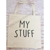 My Stuff Canvas Tote Bag