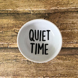 “Quiet Time” Ceramic Hearing Aid Storage Dish