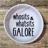 Whosits and Whatsits Galore Ceramic Ring Dish