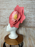 Oversized Pink Flower Headband - Giant Floral Statement Fascinator