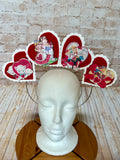 Vintage Valentine Heart Halo Headband - Retro Valentine Crown & Statement Headpiece
