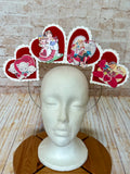 Vintage Valentine Heart Halo Headband - Retro Valentine Crown & Statement Headpiece