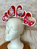 Vintage Valentine Heart Halo Headband - Retro Valentine Crown & Statement Headpiece