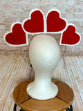Vintage Valentine Heart Halo Headband - Retro Valentine Crown & Statement Headpiece