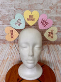 Conversation Hearts Halo Headband - Double-Sided Valentine Candy Heart Crown