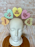 Conversation Hearts Halo Headband - Double-Sided Valentine Candy Heart Crown