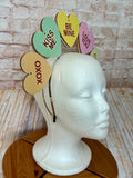 Conversation Hearts Halo Headband - Double-Sided Valentine Candy Heart Crown