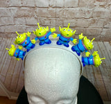 Little Green Alien Headband - Space Alien Costume Headpiece