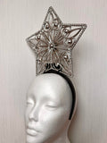 Christmas Tree Topper Crown - LED Holiday Headpiece - Festive Christmas Party Accessory