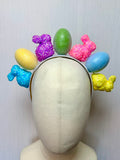 Glitter Bunny & Egg Easter Statement Headband