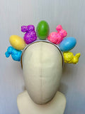 Glitter Bunny & Egg Easter Statement Headband