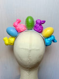 Glitter Bunny & Egg Easter Statement Headband