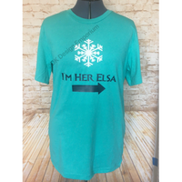 Set of Anna and Elsa Fitted Unisex T-Shirts