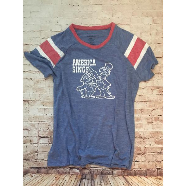 America Sings Red, White & Blue Fitted Women's Tee