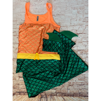 Retro Style Aquaman Inspired Women's Running Costume