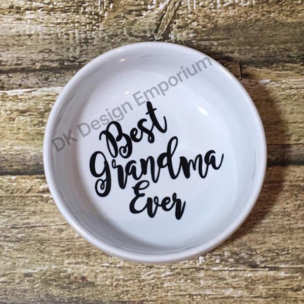 Best Grandma Ever Ceramic Ring Dish