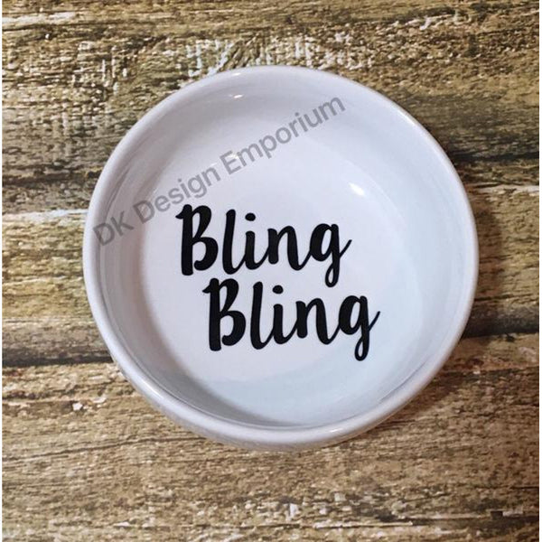 Bling Bling Ceramic Ring Dish