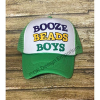 Booze Beads Boys Mardi Gras Trucker Hat