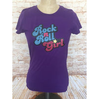 Rock and Roll Girl Fitted Women's Performance Tee - Darla Inspired Shirt