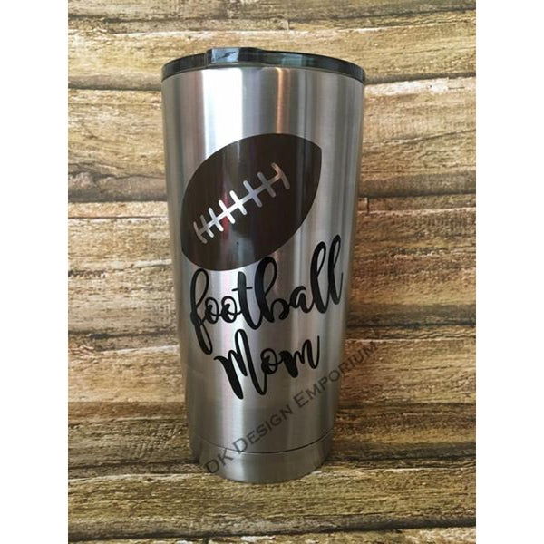 Football Mom 20oz Stainless Steel Insulated Tumbler