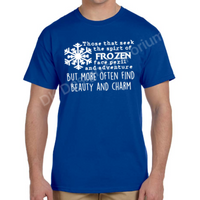 Frozen Maelstrom Mashup T-Shirt - "Face Peril & Danger" Design