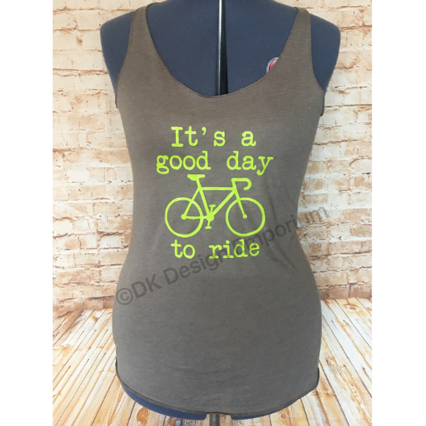 "It's a Good Day to Ride" Cycling Tri-Blend Tank Top