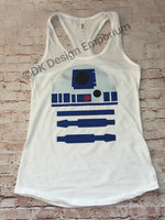 Droid Running Costume Tank Top, R2D2 Inspired