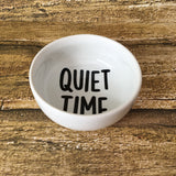 “Quiet Time” Ceramic Hearing Aid Storage Dish