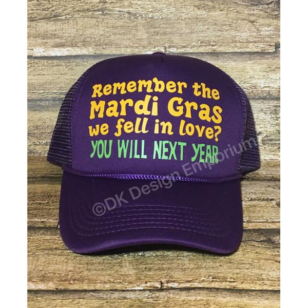 Mardi Gras Pick-Up Line Trucker Hat