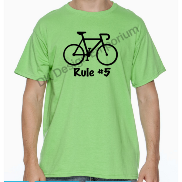 Cycling Rule #5 Unisex T-Shirt