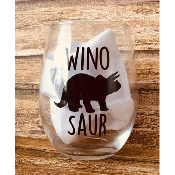 Wino Saur Stemless Wine Glass